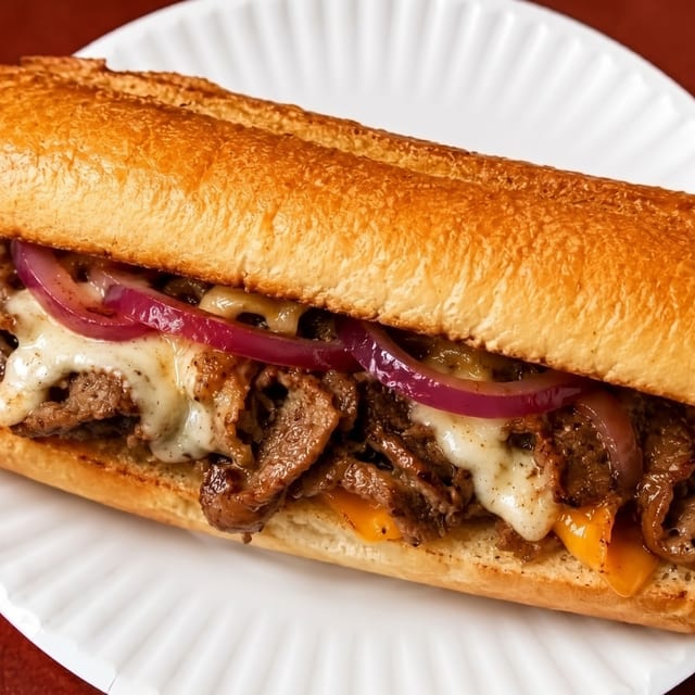 Philly Cheese Steak Sandwich.