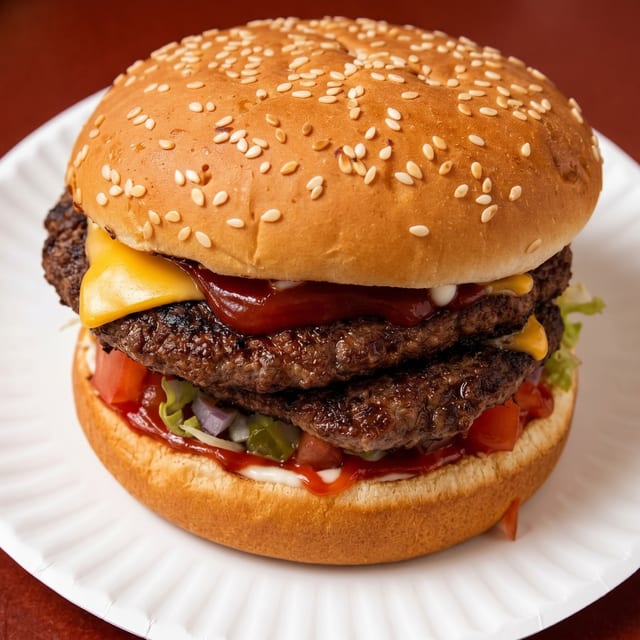 Double Cheese Burger.