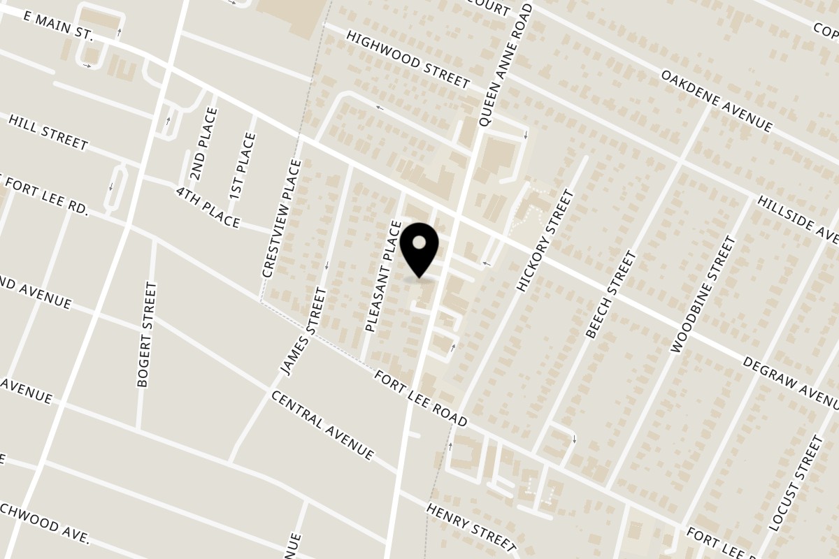 Map showing the location of Gyro King on 314 Queen Anne Rd in Teaneck